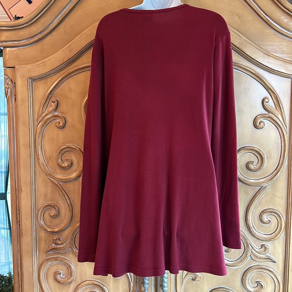 Keedo burgundy tunic jacket - Picture 4 of 7